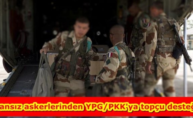 Fransız askerlerinden YPG/PKK'ya topçu desteği