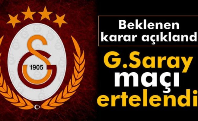 Galatasaray - Abdullah Gül Üniversitesi maçı ertelendi