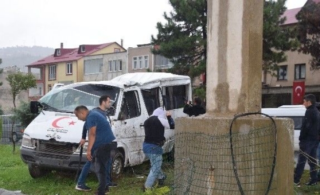 Giresun’da trafik kazası: 1 yaralı
