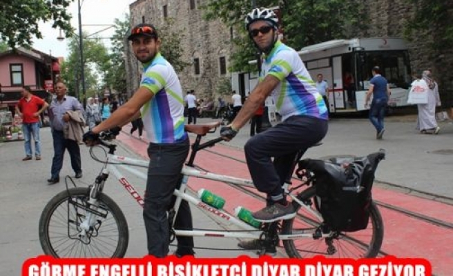 Görme Engelli Bisikletçi Diyar Diyar Geziyor