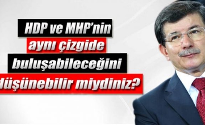 'HDP ile MHP’nin aynı çizgide buluşabileceğini düşünebilir miydiniz?'