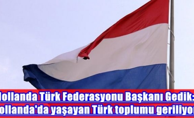 Hollanda Türk Federasyonu Başkanı Gedik: Hollanda'da yaşayan Türk toplumu geriliyor