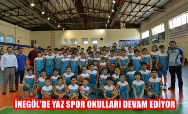 İnegöl'de yaz spor okulları devam ediyor