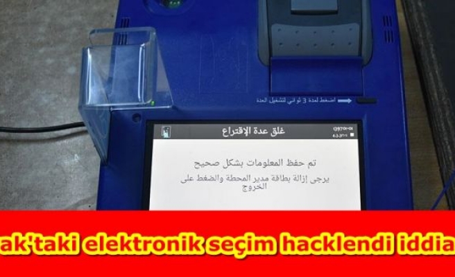Irak'taki elektronik seçim hacklendi iddiası
