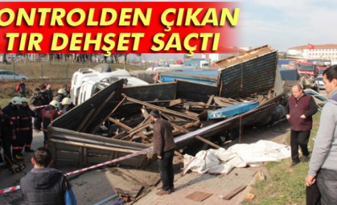 İstanbul Sancaktepe’de kontrolden çıkan tır kamyonu ezdi: 2 yaralı