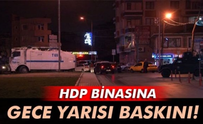 İstanbul'da HDP binasına operasyon!