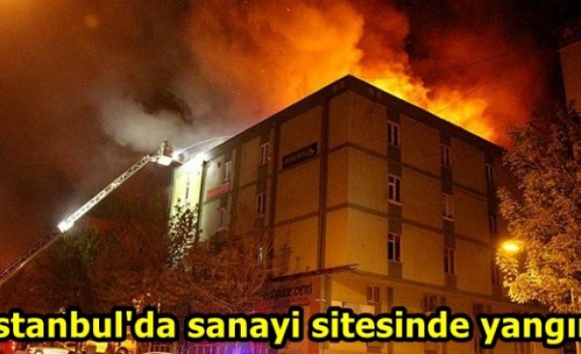 İstanbul'da sanayi sitesinde yangın