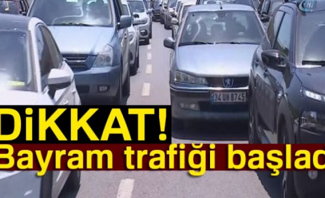 İstanbul'da trafik yoğunluğu başladı