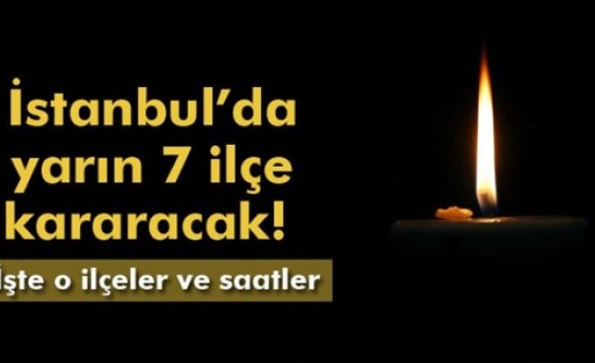 İstanbul'de elektrik kesintisi