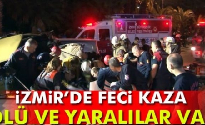 İzmir’de feci kaza: 1 ölü, 5 yaralı