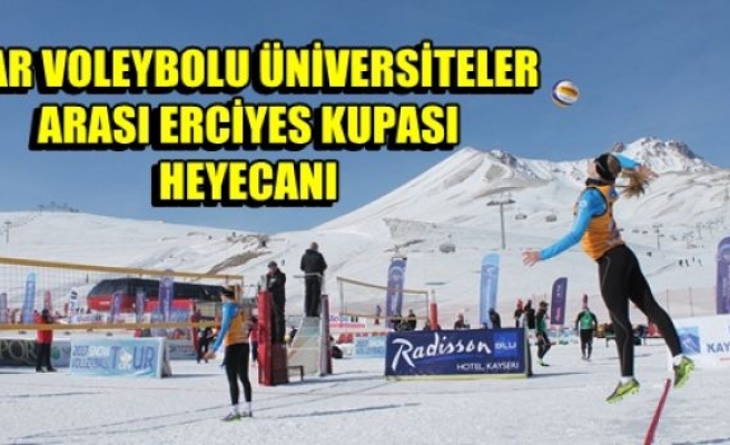  Kar Voleybolu Üniversiteler Arası Erciyes Kupası Heyecanı