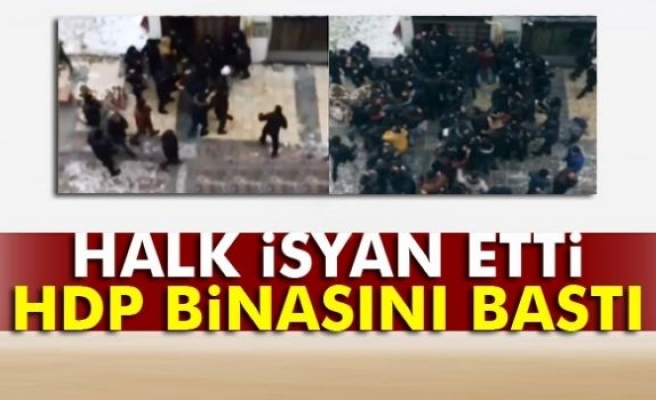 Kayseri'de HDP binasına saldırı