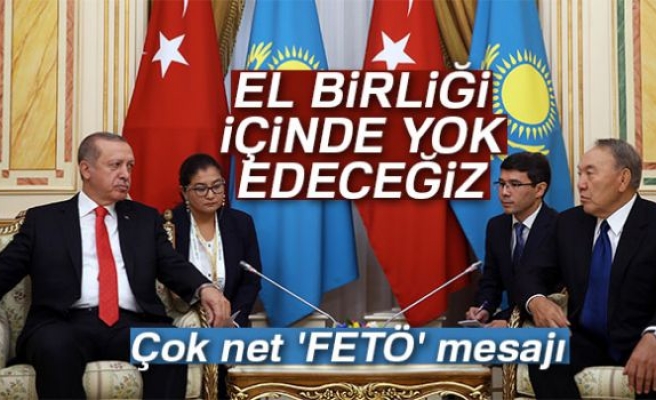 Kazakistan'da 'FETÖ' mesajı