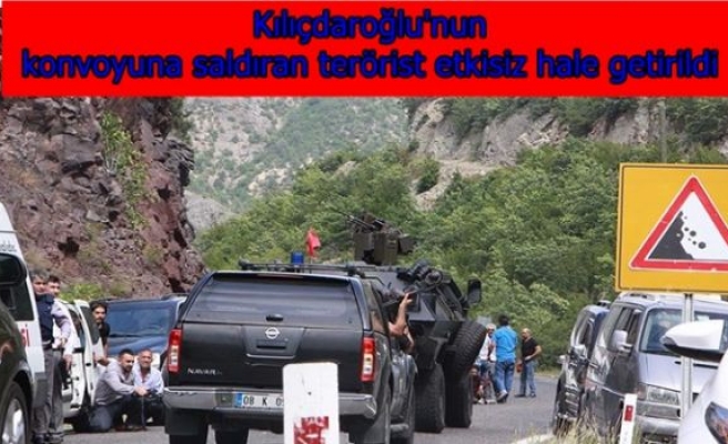 Kılıçdaroğlu'nun konvoyuna saldıran terörist etkisiz hale getirildi
