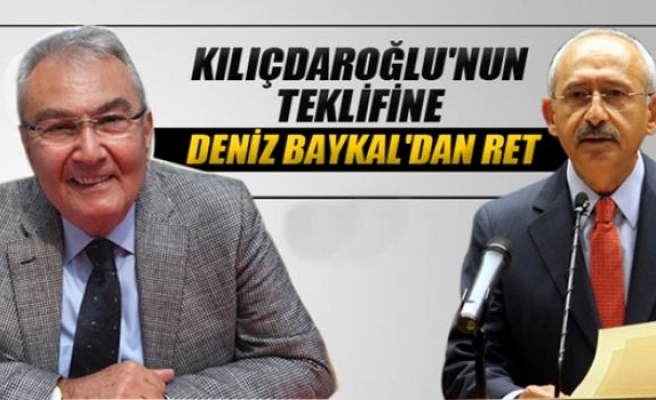 Kılıçdaroğlu'nun teklifine Deniz Baykal'dan ret