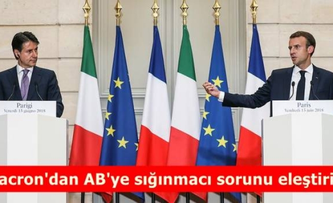 Macron'dan AB'ye sığınmacı sorunu eleştirisi
