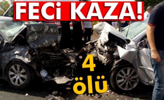 Malatya-Kayseri karayolunda kaza: 4 ölü, 1 yaralı