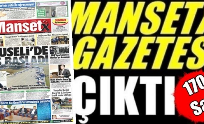 Manşetx Gazetesinin 170. Sayısı Çıktı