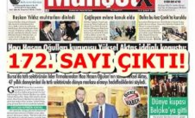 MANŞETX Gazetesi'nin 172. Sayısı Çıktı!