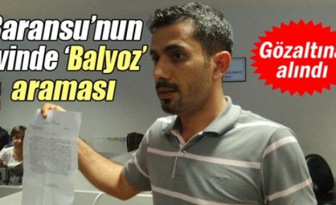 Mehmet Baransu'nun evinde 'Balyoz' araması