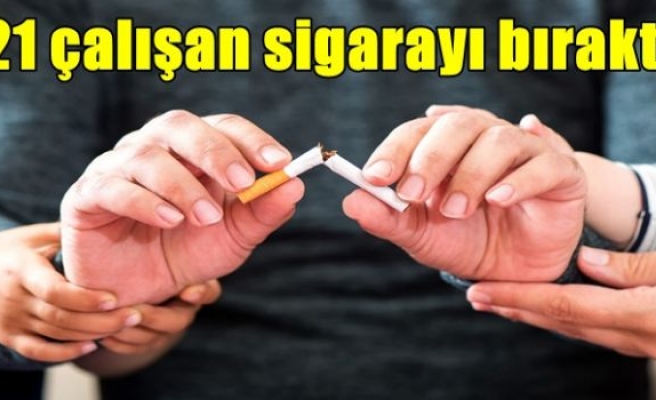 Meklas’tan örnek kampanya:  21 çalışan sigarayı bıraktı
