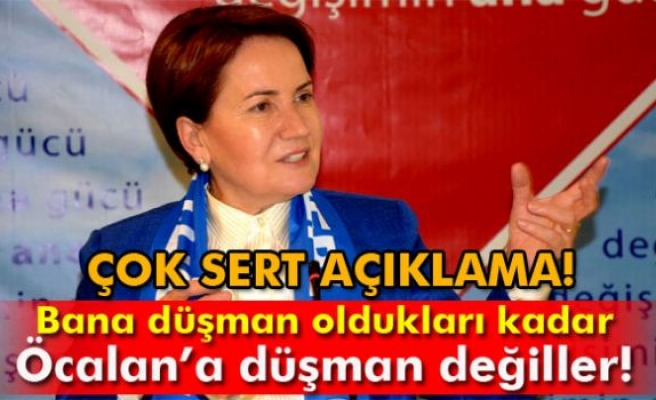Meral Akşener: ‘Bana düşman oldukları kadar Öcalan’a düşman değiller’
