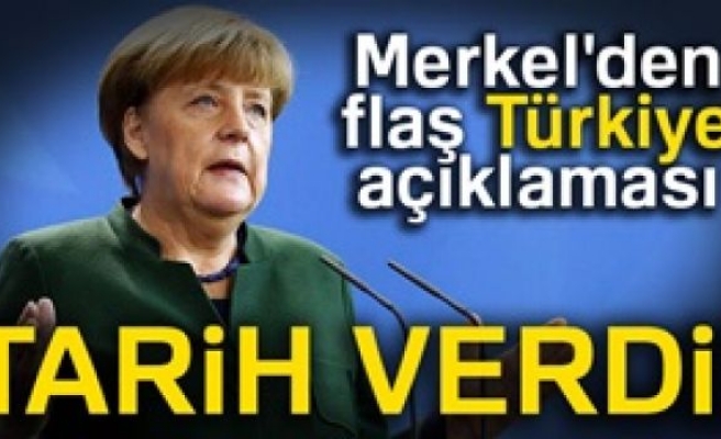 Merkel'den Flaş Türkiye Açıklaması