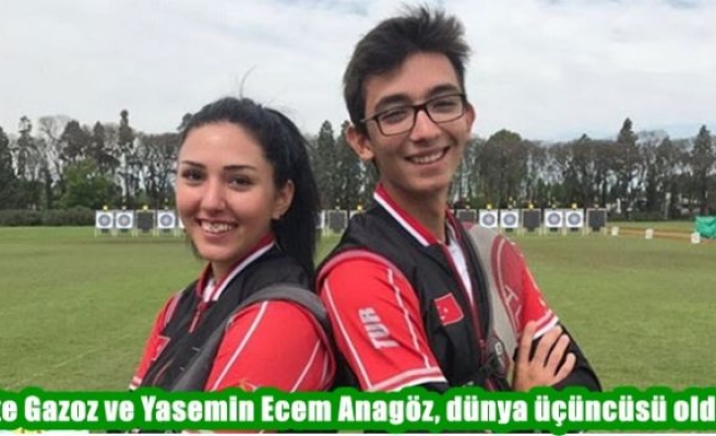 Mete Gazoz ve Yasemin Ecem Anagöz, dünya üçüncüsü oldu