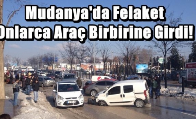 Mudanya'da Felaket Onlarca Araç Birbirine Girdi!