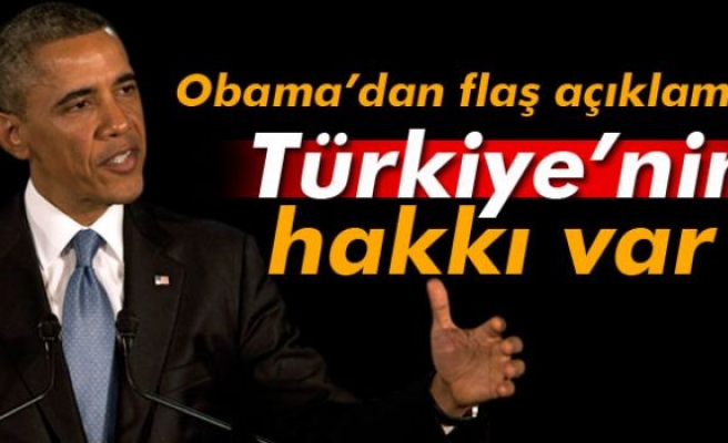 Obama: 'Türkiye’nin kendi hava sahasını koruma hakkı var'