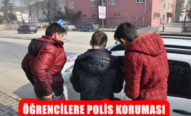 Öğrencilere polis koruması