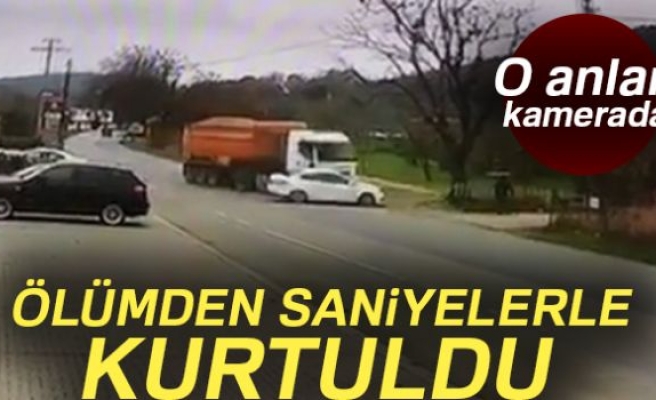 Ölümden saniyelerle kurtuluş kamerada |İstanbul haberleri