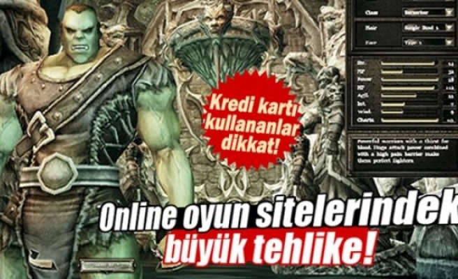 Online oyun sitelerindeki tehlike