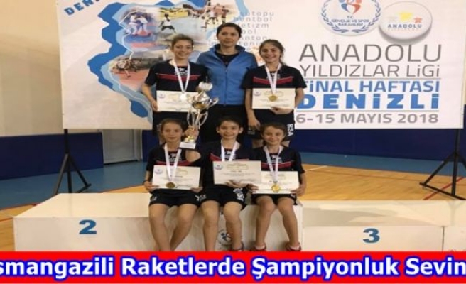 Osmangazili Raketlerde Şampiyonluk Sevinci