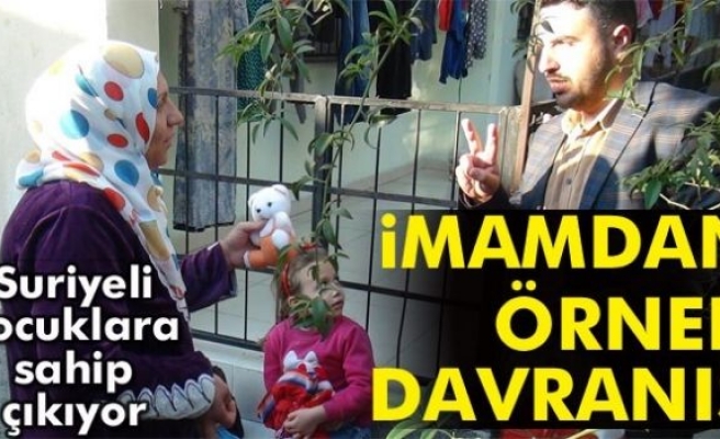 Osmaniyeli imam, Suriyeli muhacirler ve çocuklarına sahip çıkıyor