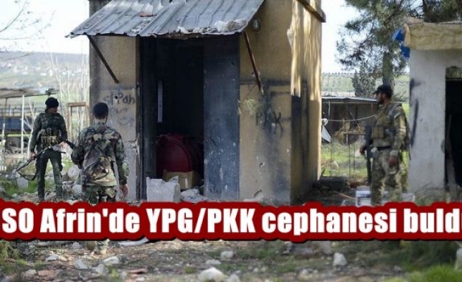 ÖSO Afrin'de YPG/PKK cephanesi buldu