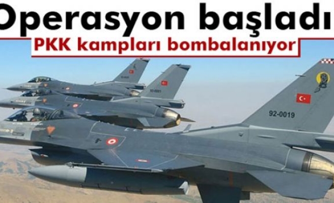 PKK kampları bombalanıyor