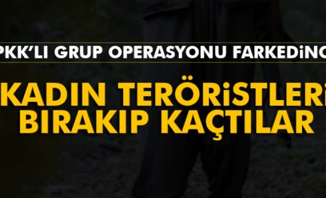 PKK’lı Erkek Teröristler Kadın Teröristleri Ortada Bıraktı
