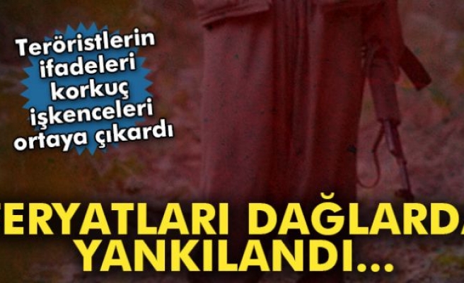 PKK'lı teröristlerin ifadeleri ortaya çıktı! Örgütte yaşanan korkunç işkenceler...