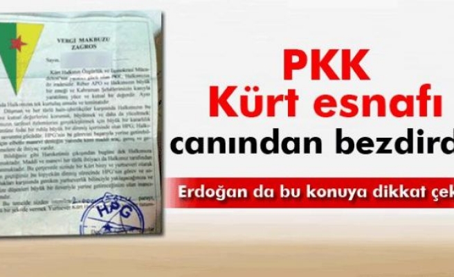 PKK’nın haraç makbuzu Kürt esnafını canından bezdirdi