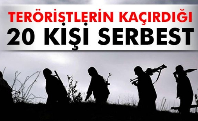 PKK'nın kaçırdığı 20 gümrük memuru serbest