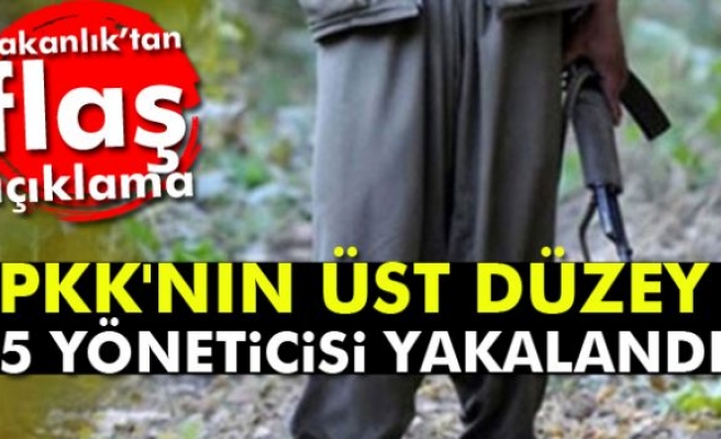 PKK'nın üst düzey 5 yöneticisi yakalandı
