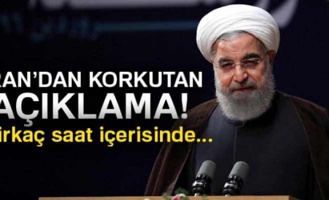 Ruhani: 'Birkaç saat içerisinde nükleer anlaşmayı feshedebiliriz'