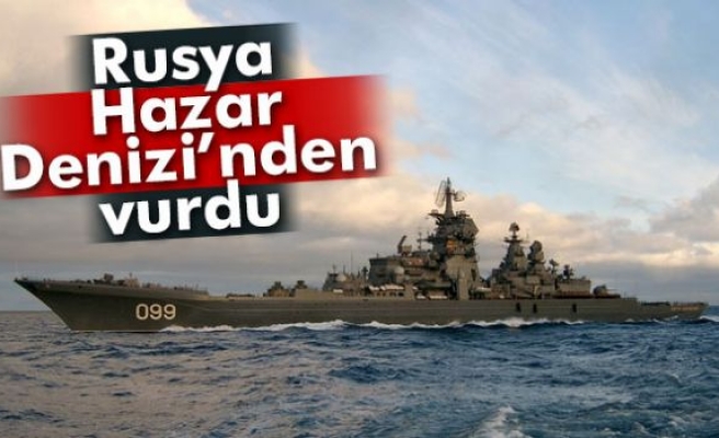 Rus savaş gemileri, Hazar Denizi’nden Suriye’deki IŞİD’i vurdu