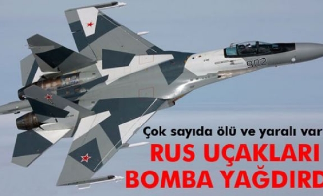 Rus uçakları Azez’e bomba yağdırdı