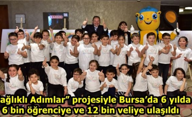 “Sağlıklı Adımlar” projesiyle Bursa’da 6 yılda 6 bin öğrenciye ve 12 bin veliye ulaşıldı