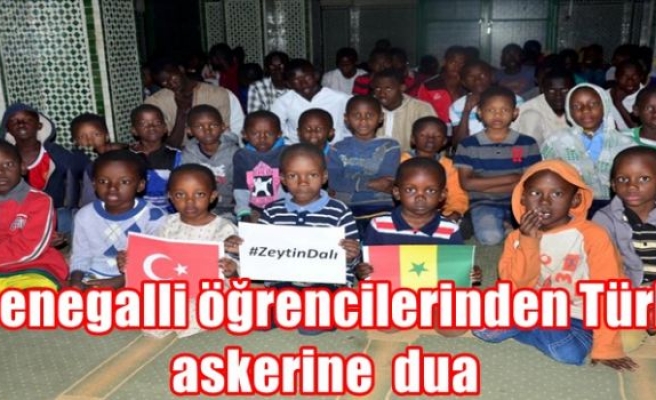 Senegalli öğrencilerinden Türk askerine dua