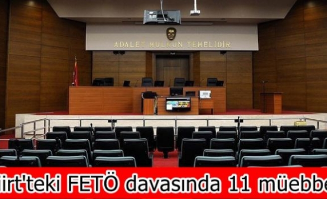 Siirt'teki FETÖ davasında 11 müebbet