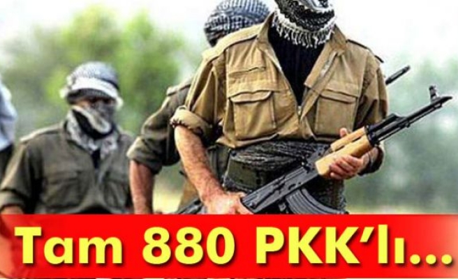 Şırnak'ta iki yılda 880 PKK'lı teslim oldu