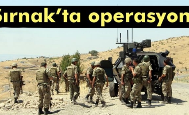 Şırnak'ta operasyon başlatıldı